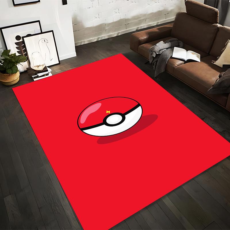 

Red Carpet with Pokeball Design, Modern and Stylish Home Decor Suitable for use as an anti-slip for living room bedroom sofas 40x60cm( 15x23in )