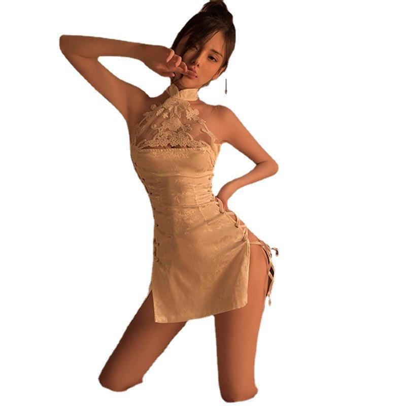 Sex Underwear Seduces Passion Sexy Suit Teases Transparent Cheongsam Uniform Pure Desire Sex Toys