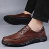 Fashion Genuine Leather Winter Warm Plush Men’s Loafers Shoes Casual Business Comfort Soft Sole Elegant Oxford Shoes Flats High Quality
