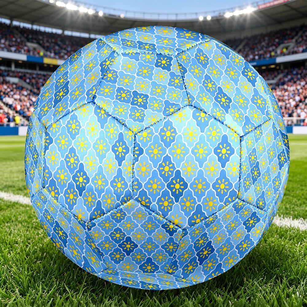 1PC Sunflower Soccer Ball Size 5 Football Machine Sewn Indoor/Outdoor Universal Football Surprise Collection n86