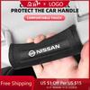 Car Roof Handle Protection Pull Gloves Auto Emblem Accessories For Nissan Nismo Juke Note Versa Almera X-Trail Xterra Qashqai