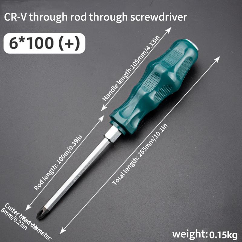 Super Hard High Manganese Steel Impact Screwdriver - Extended Heavy-Duty Bit for Auto & Woodworking Repairs