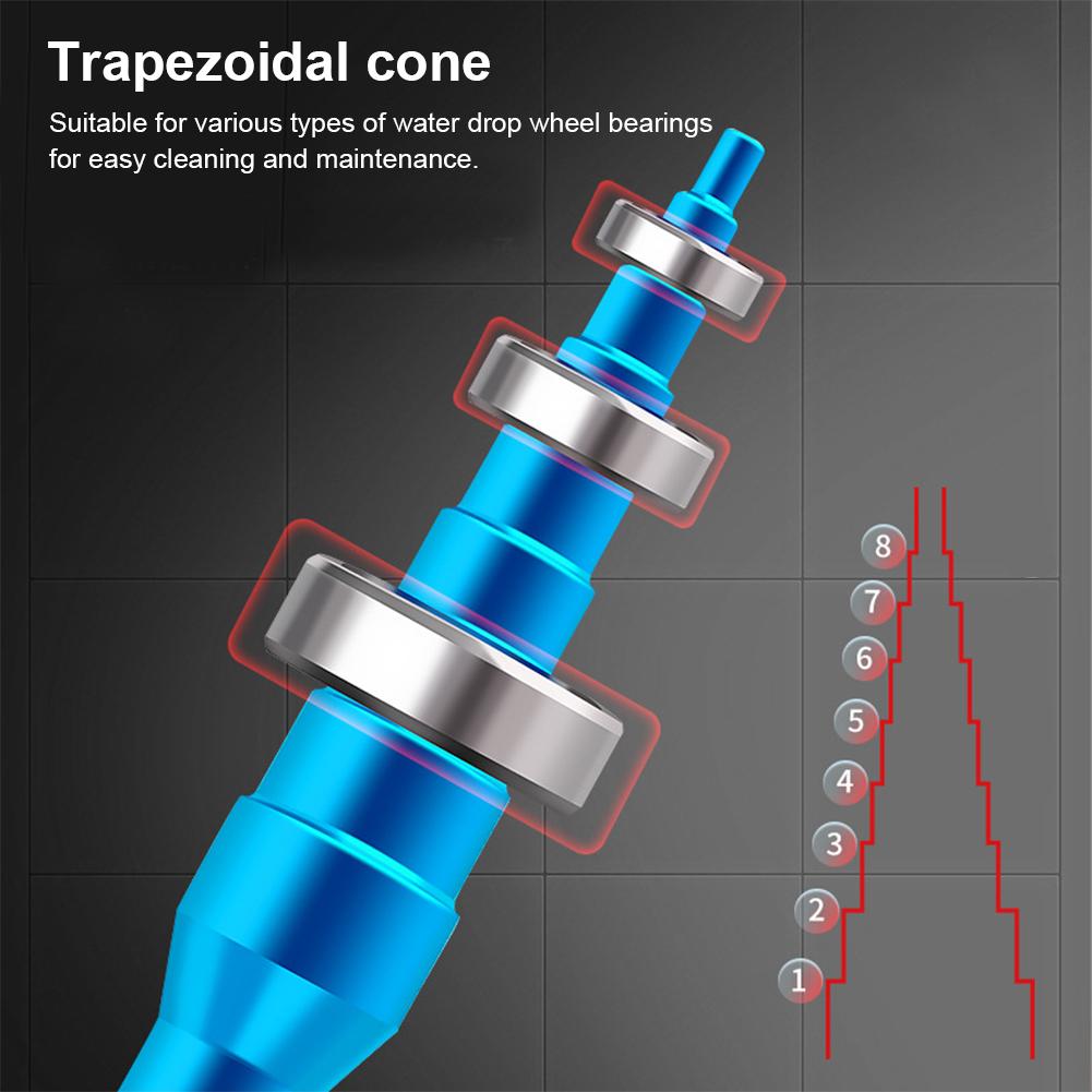 Lure Fishing Wheel Aluminum Alloy Disassembling Tool Fishing Wheel Maintenance Tool Including Disassembling Pin Wrench Trapezoidal Cone