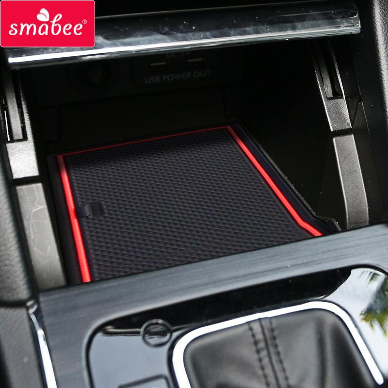 Smabee Gate Slot Pad for SUBARU LEVORG 2016-2017 Interior Door Pad/Cup Dust Mats Water Coaster Non-Slip