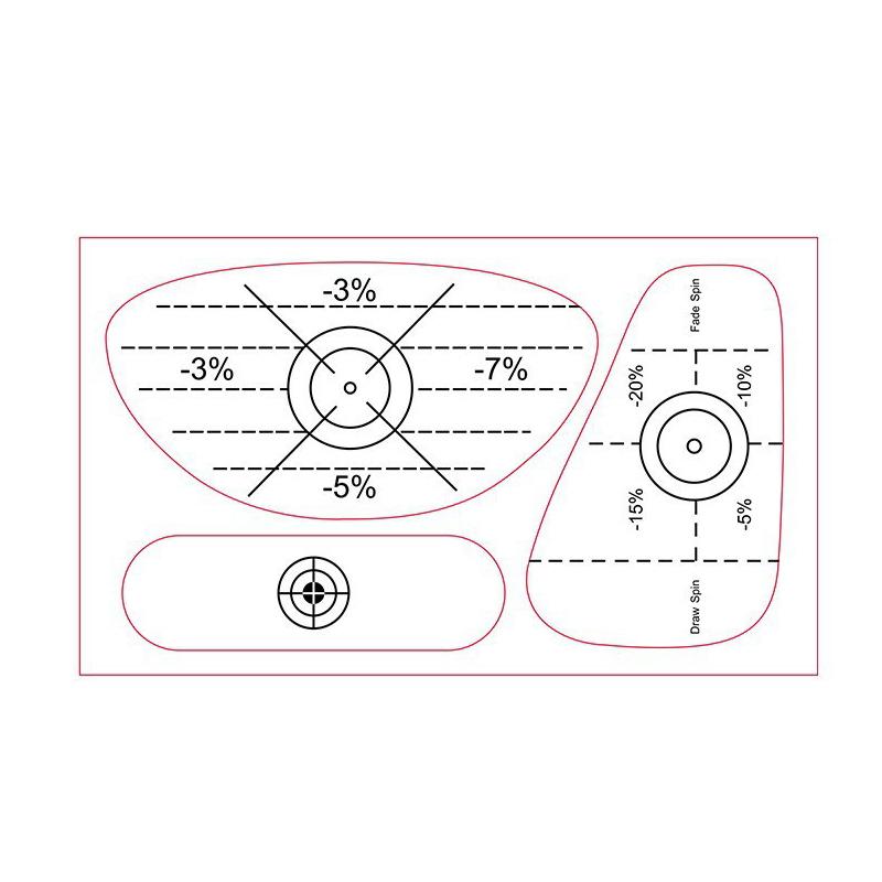 10 Stück Golfschläger-Schlagflächen-Aufkleber Schwungtrainingshilfe Etiketten für Driver Eisen Putter Übungsschlagband zur Korrektur der Schlagausrichtung Werkzeug