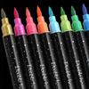 Children's Glitter Marker Pen: Dual-tip, Single-color, Thick Soft Brush, Pearlescent, Fade-resistant, Shiny Art Tool