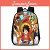 One Piece Anime Backpack For Elementary Students With Lightweight Oxford Fabric And Cartoon Print