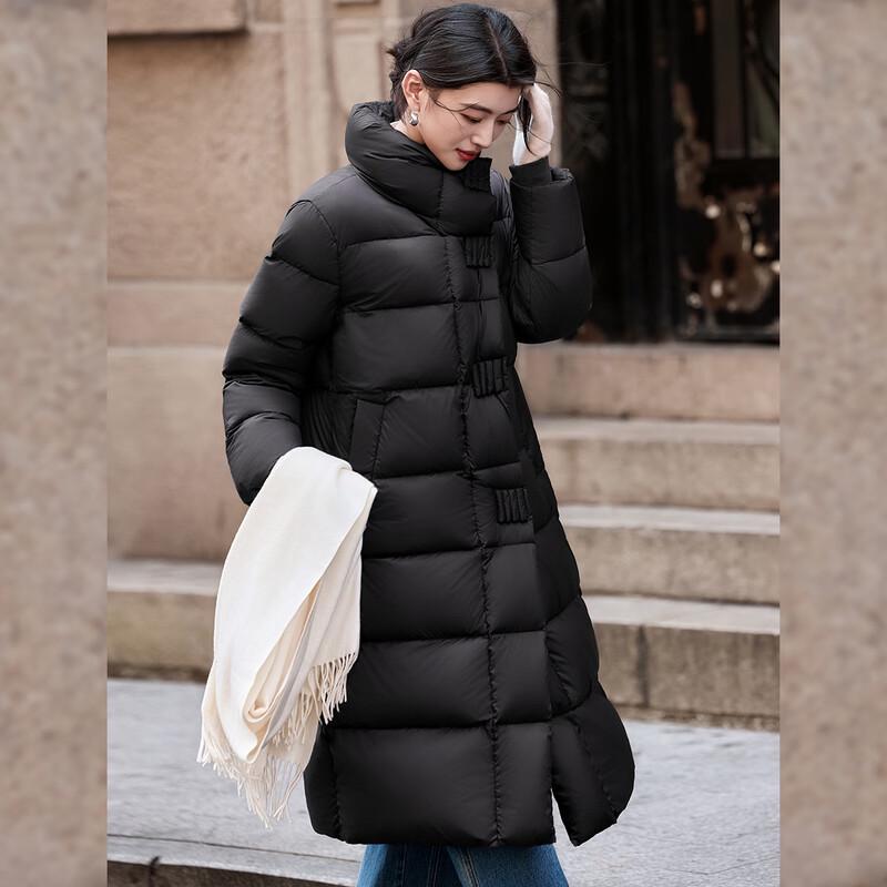 Bailuyu Women's Loose Puffer Long Down Jacket