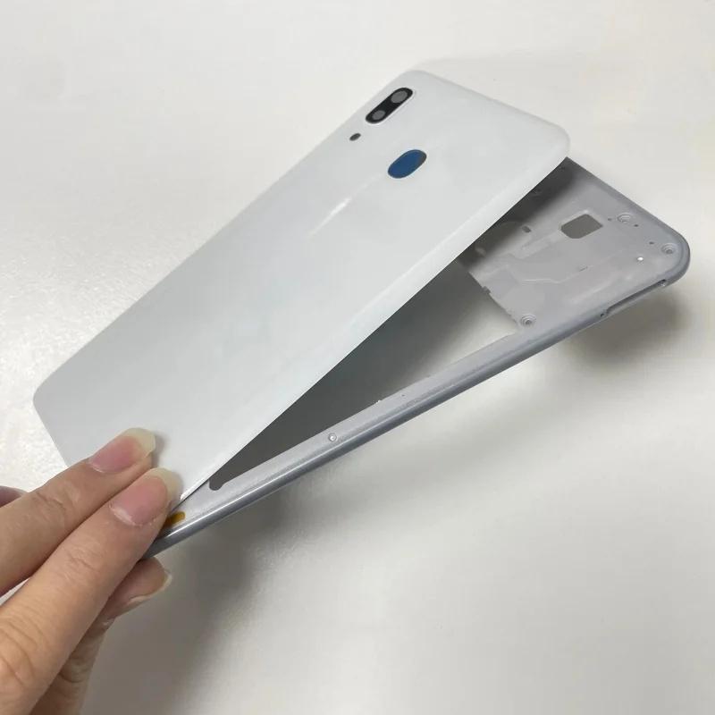 Für Samsung Galaxy 30 2019 305 305F Mittelrahmen Blende Akku Rückseite Gehäuse mit Kamerarahmen Linse