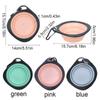 With Hanging Hook Pet Folding Bowl Bite Resistant Cat Dog Food Water Bowl Pet Travel Bowl  Outdoor