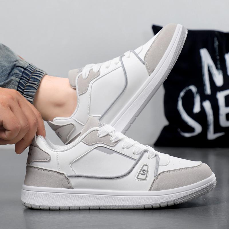 New Men's Classic Four Seasons Fashion Low Top Thick Sole Skateboarding Shoes Comfortable Soft Sole Basketball Sneakers