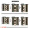 2D flat printing 2pcs Window Drapes Aztec Southwestern Native Fabric  Without Electricity Festive Backdrops Use for Office