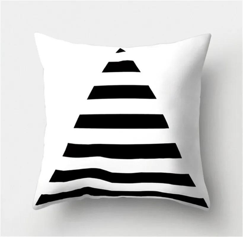 Alphabet Arrow Black and White Decorative Pillowcase Car Ornaments Office Living Room Sofa Home Pillowcase