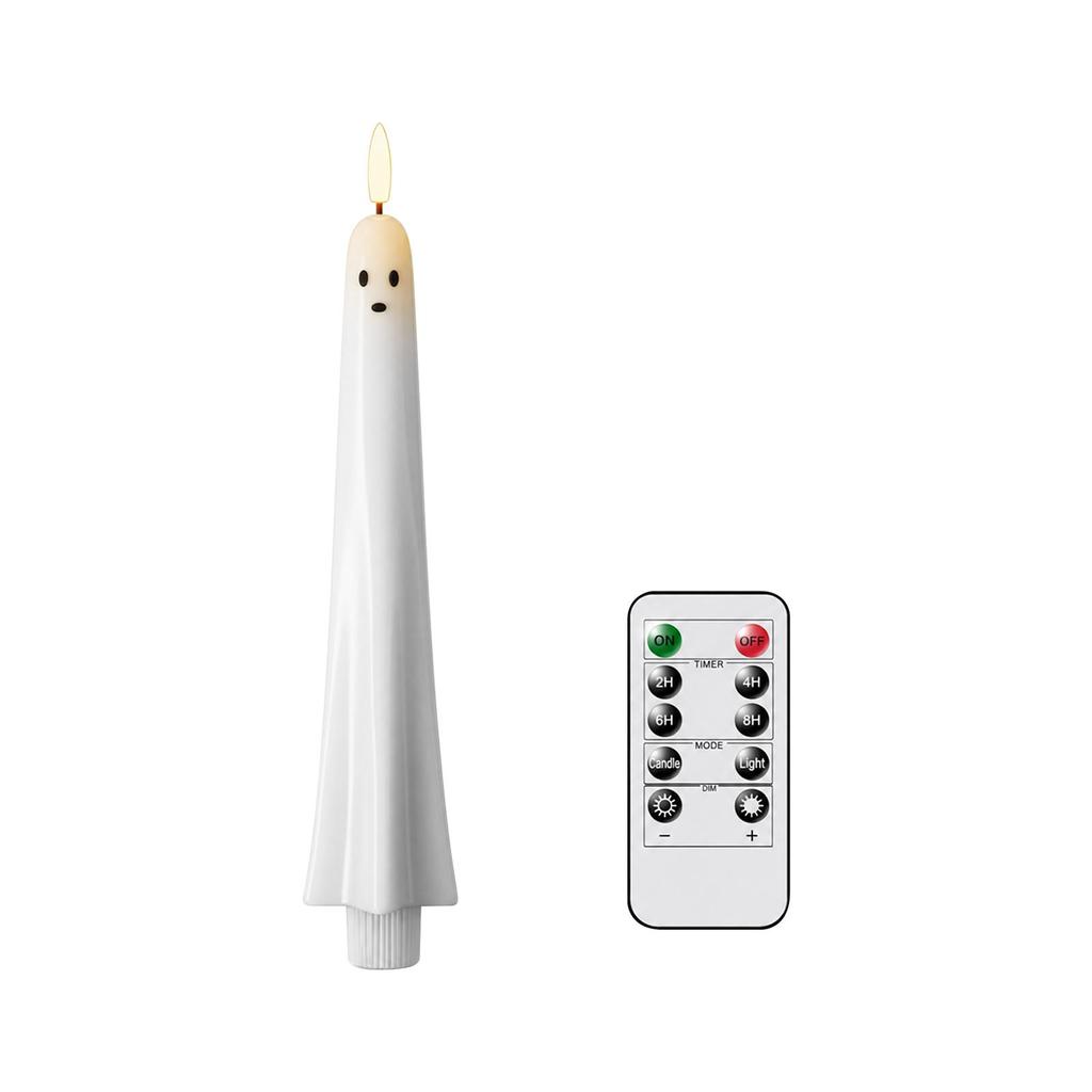 Halloween Ghost Flameless Cone Candle Flameless Remote Control Timing Multi-Scene Holiday Other Toys