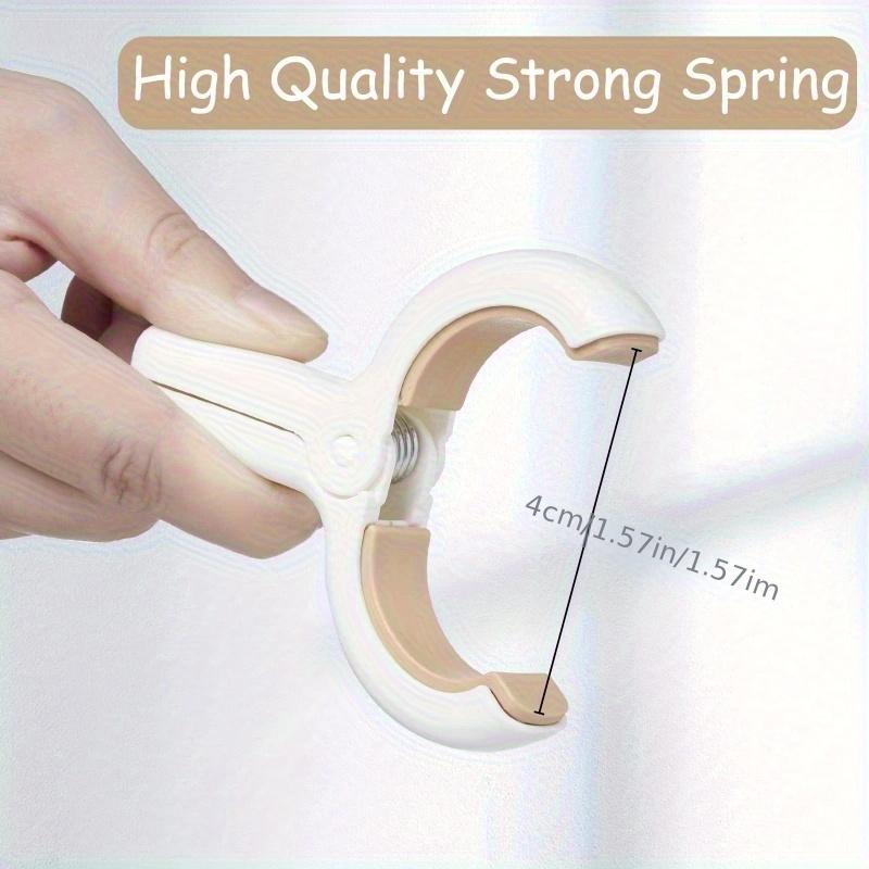 12pcs Large Beach Towel Clips Plastic Strong Windproof Clothes Pegs Quilt Hanging Clip Reusable Non-slip Fixed Drying Clothespin