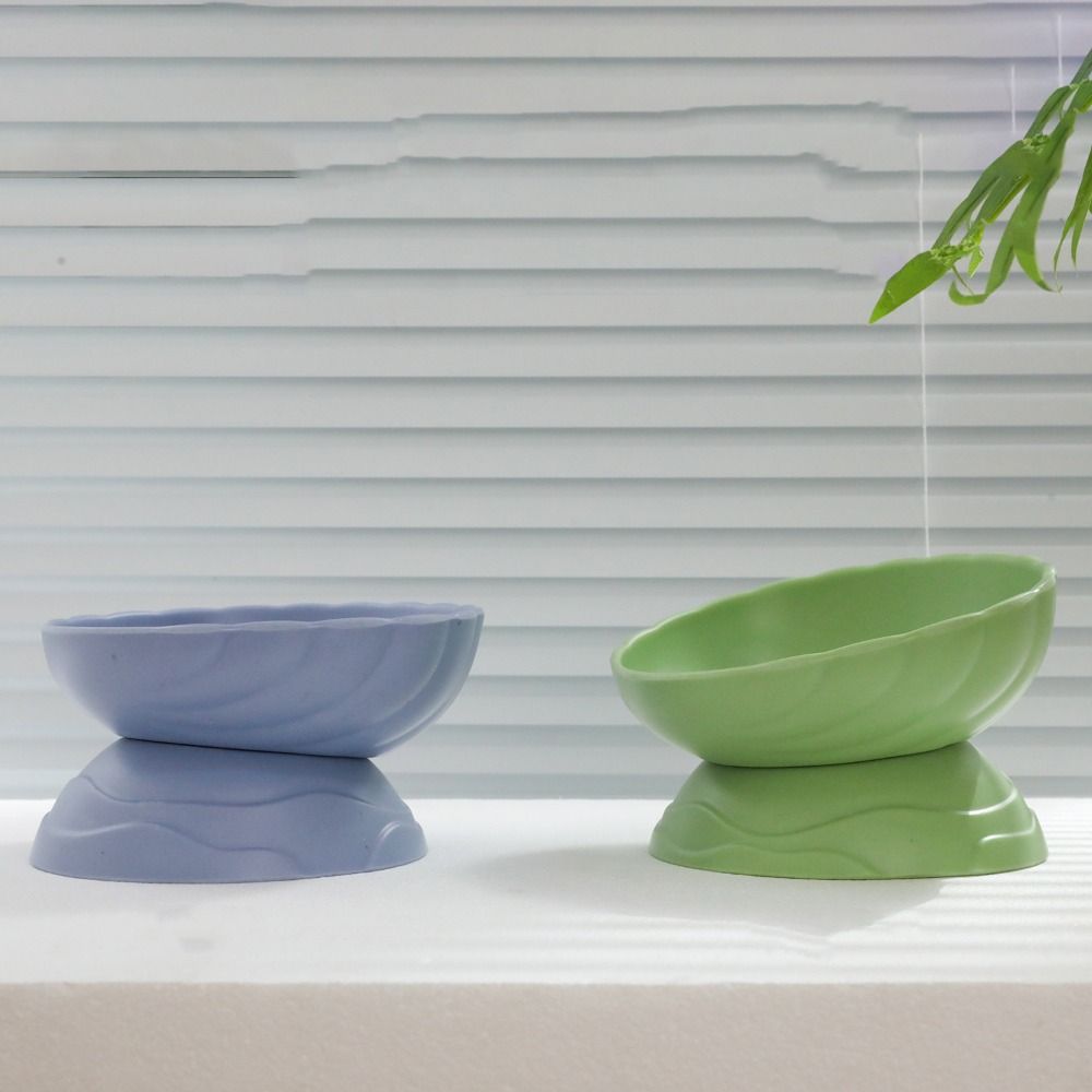 Slanted Mouth Cat Bowl Adjustable Dog Food Feeding Basin Pet Drinking Feeder  Kitten Puppy