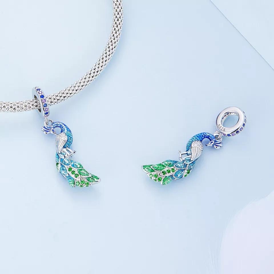 Charms Do Pandora Pendant Charm Bird Peacock