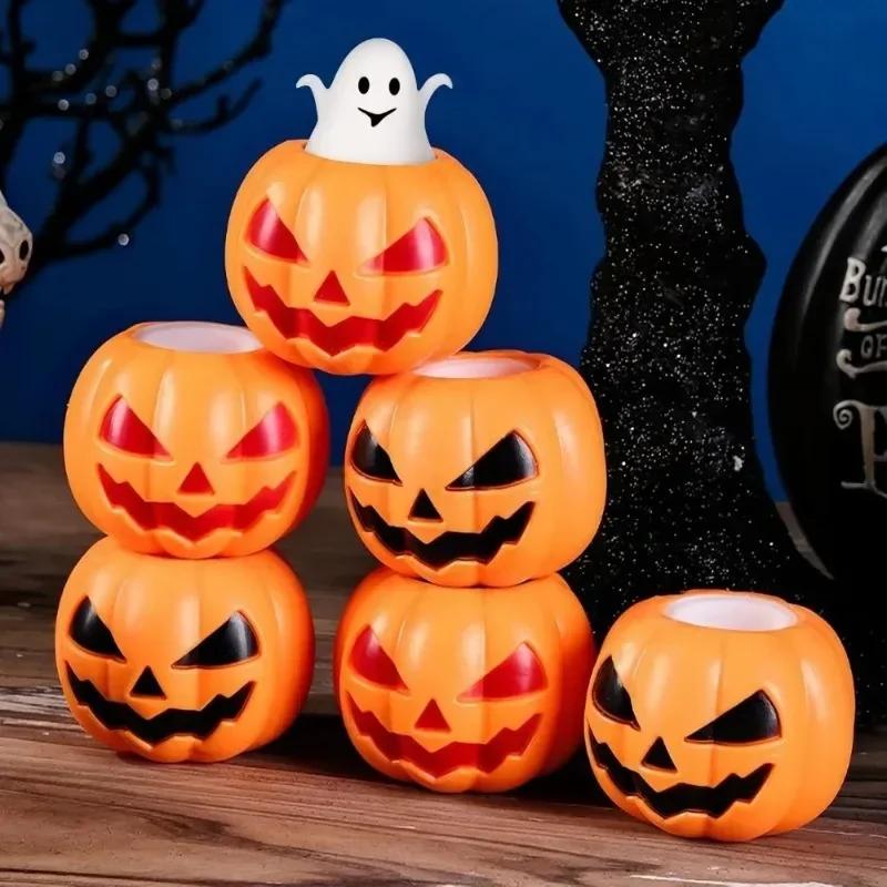 Halloween Pumpkin Ghost Squeeze Pinch Toy Kids Favors Halloween Party Supplies Stress Relief Fidget Toys Birthday Gifts
