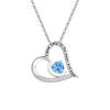 Valentine'S Day Gift Necklace, Love Forever Twelve Stars Stone Moon Heart Necklace