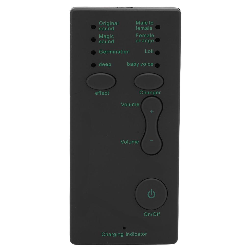 Portable Voice Changer,   Mixer with 3.5mm Interface, 8 Voice Modes,   Mixer, USB Rechargeable Small Sound Effect Machine for Live Chat Sing f