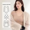 Women’s Cashmere Silk Slimming Underwear Set with Built-In Bra: Warm Cotton-Wool Long Sleeve Top & Bottoms for Autumn/Winter