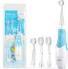 SEAGO Toddler Electric Toothbrush for Ages 1-3 Years Baby Electric Toothbrush with Smart LED Timer and Sucker Base 4 Brush Heads