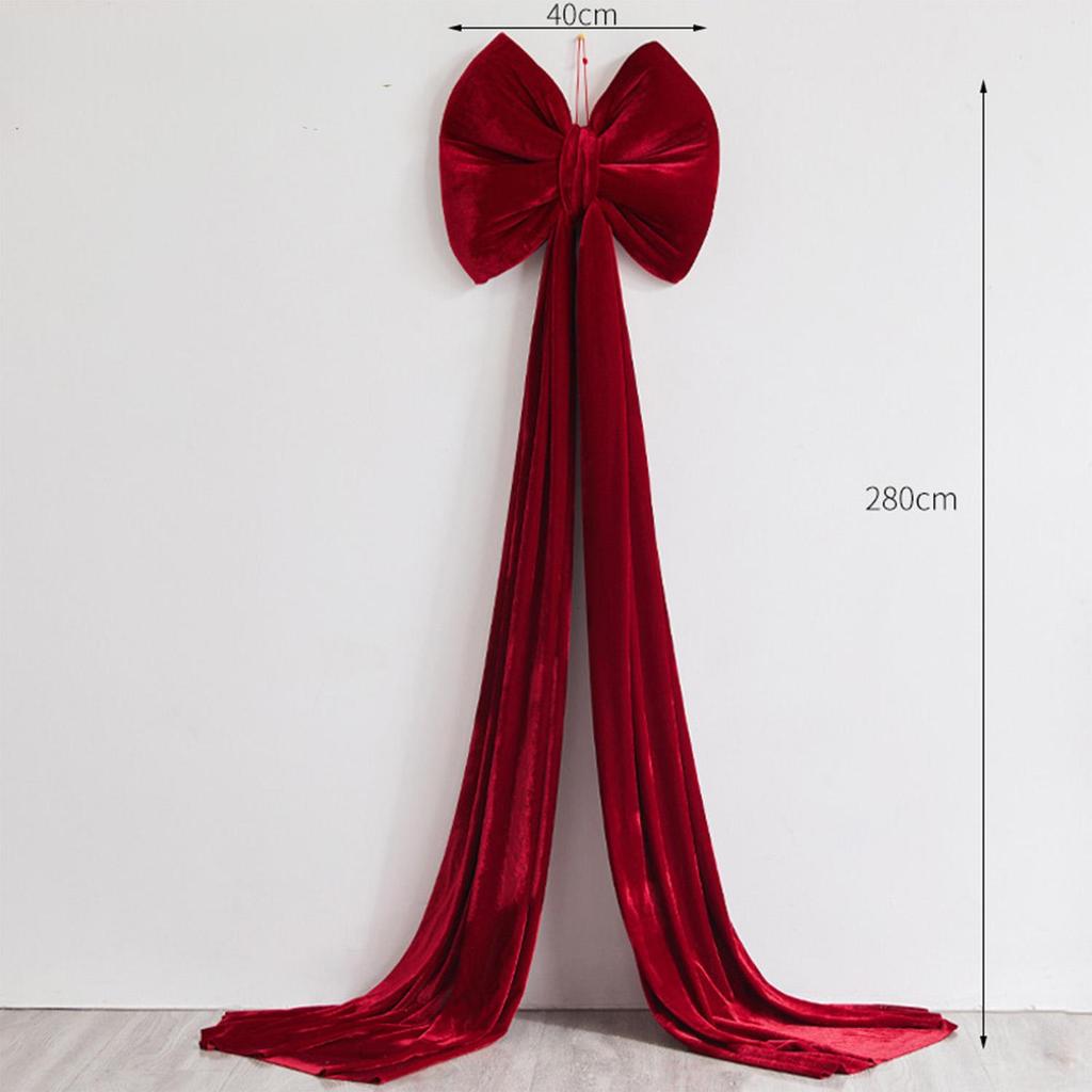 Large Red Bow Tree Topper, Christmas Bow for Tree, Hotel and Mall Decoration