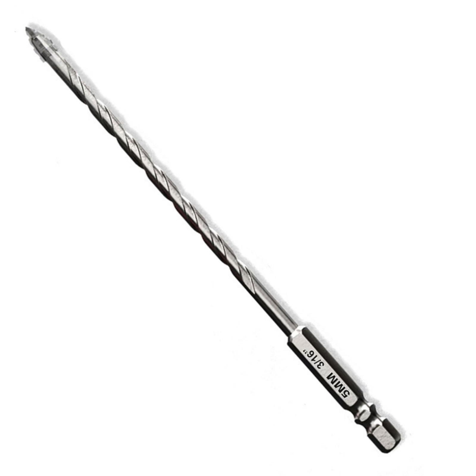 

4/5/6/8/10/12mm Eccentric Twist Drill Bit High Hardness Skewed Head Carbide Drill Bit for Concrete/Glass/Brick/Plastic