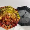 1pc Lion Stained Glass Artwork Umbrella with Plastic Handle,Suitable for All Seasons Home Travel Outdoor UmbrellaDD1320