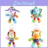 Baby Deer Monkey Plush Rattle Toy With Hanging Design For Early Development And Parentchild Interaction