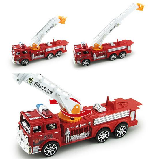 Simulation Ladder Truck Firetruck Toy Educational Vehicle Model for Kids Boys