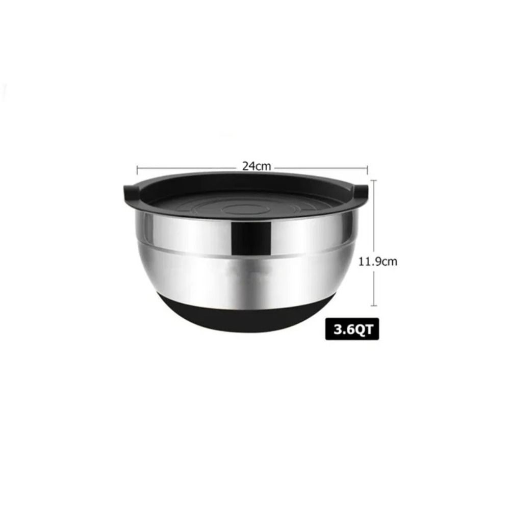 Stainless Steel Storage Bowls With Lids Salad Bowl New Mixing Bowls
