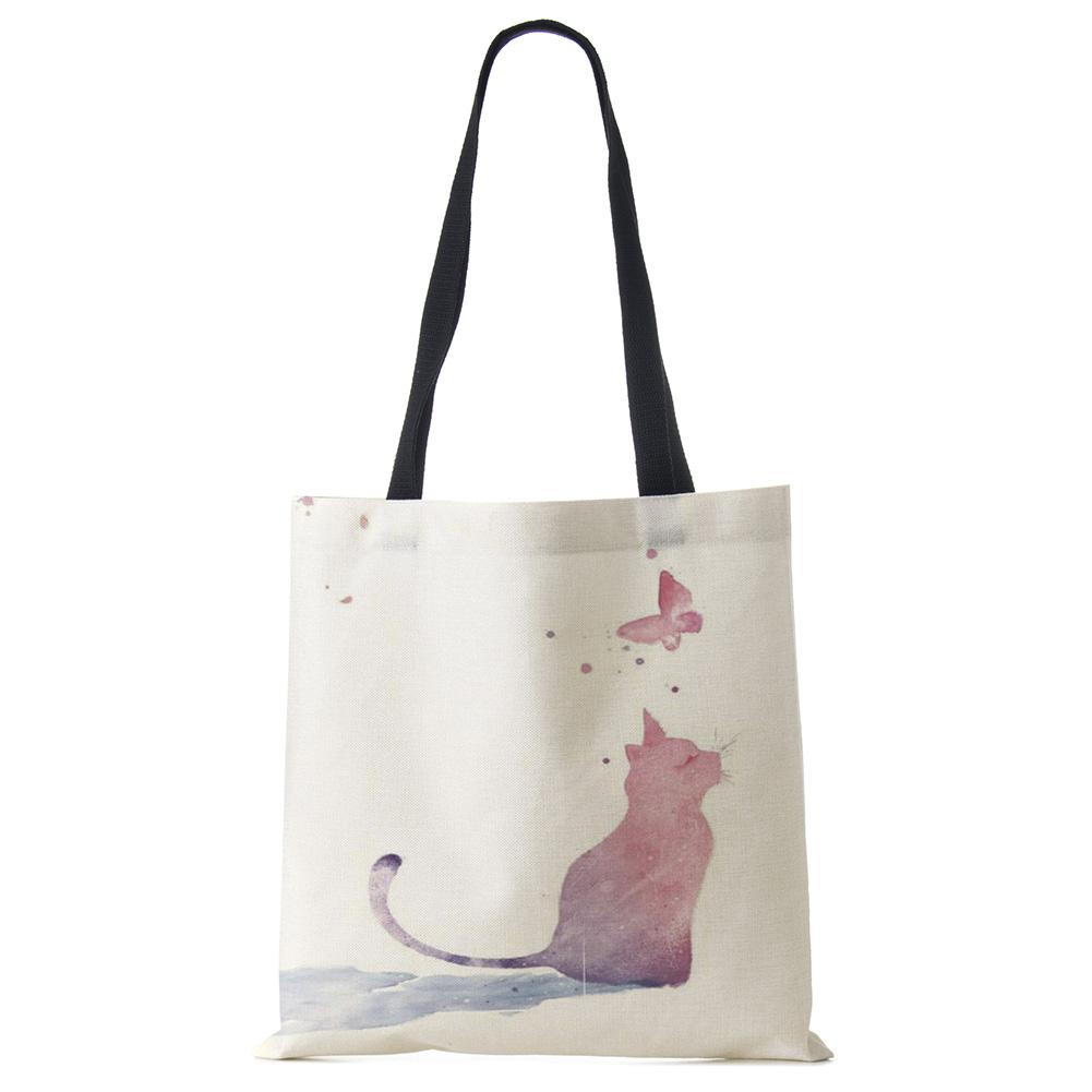 Borsa Tote In Tela Di Cotone A Forma Di Fungo - Design Estetico Per Amanti Degli Animali E Funghi - Shopping Bag Riutilizzabile 40x33 Cm