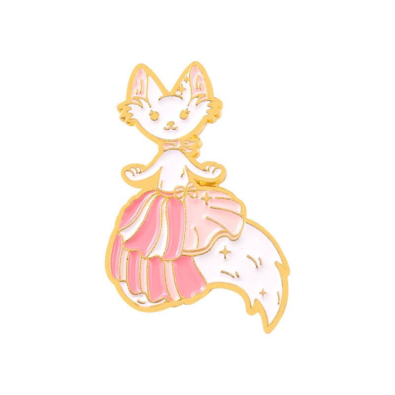 Stylish Ocean Series Cat Whale Brooch Metal Badge Unique Animal Pin For All