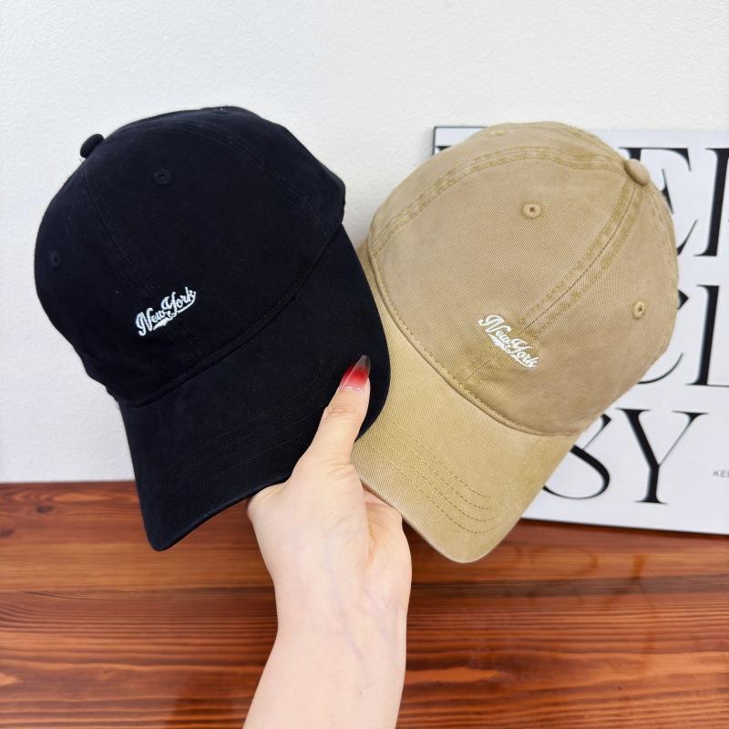 New soft top letter embroidery versatile baseball cap children spring and summer outdoor shading show face small cap men