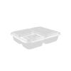 Disposable 3-Compartment Meal Prep Containers