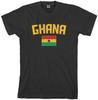 Threadrock Men's Ghana Flag T Shirt Ghanaian Accra Soccer
