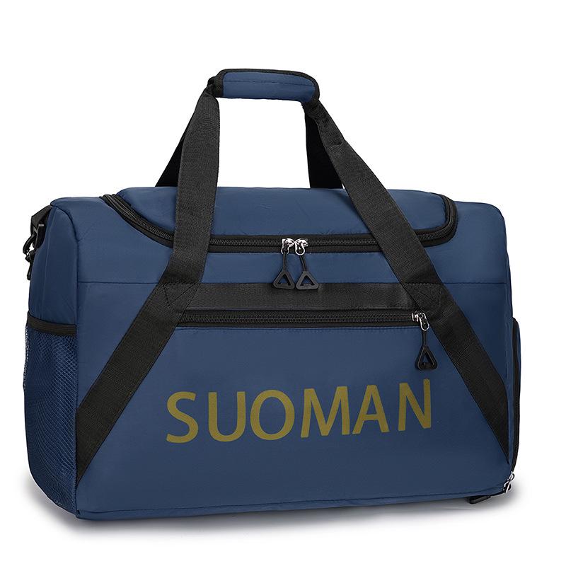 

Trendy Large Capacity Handheld Carry-on Bag for Men & Women - Fashionable Travel & Gym Bag One Size синій