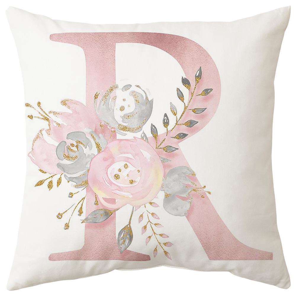 Pillow Cover Letter Valentine's Day Living Room Sofa Pillow Car Waist Pillow Pillow Cover Bedroom