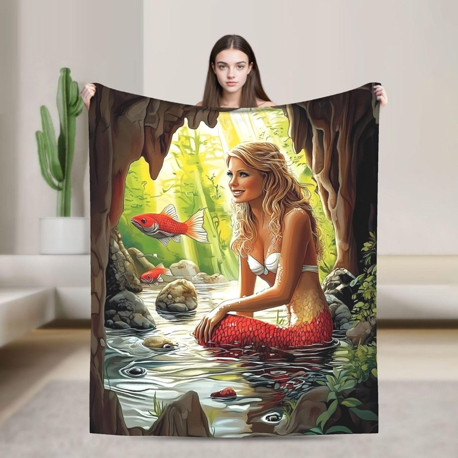 Pink Cow Print Blanket - Modern Soft Flannel Cute Animal Lover Home Throw 70x100cm