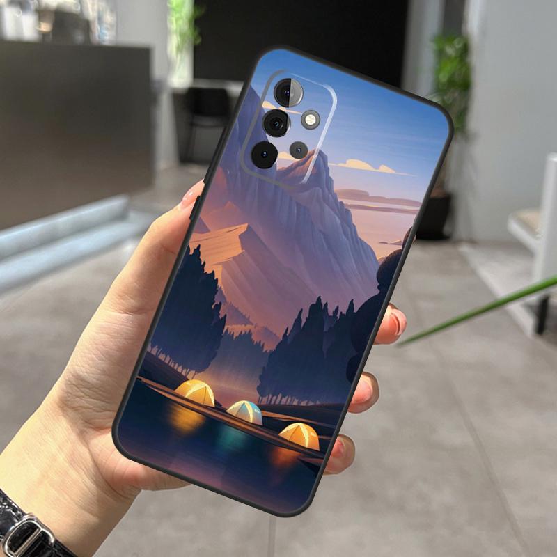 Camping Nature Mountain Case For Samsung Galaxy A12 A32 A52 A05 A36 A56 A26 A16 A53 A33 A13 A55 A35 A15 A14 A34 A54