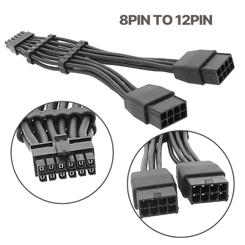 For RTX3080 3080 Power Supply Cable 12pin To Two 8pin Corsair Modular PCIE GPU Graphics Card Cable 16.5cm