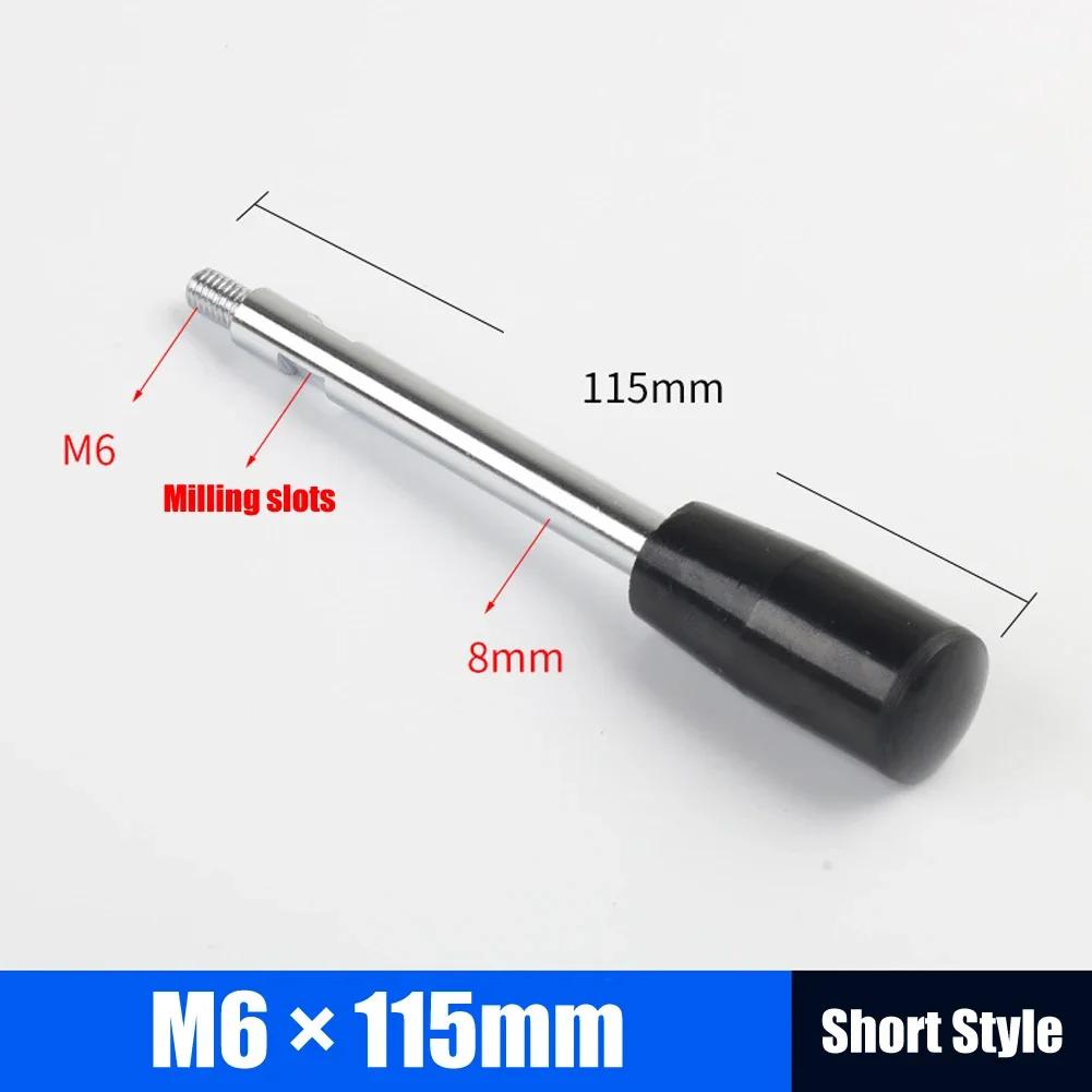 M6-M12 Fixed Long Grip Handle Bakelite Knob Handle Work Rod Machine Tool Work Handle Bar Bench Drill Accessories