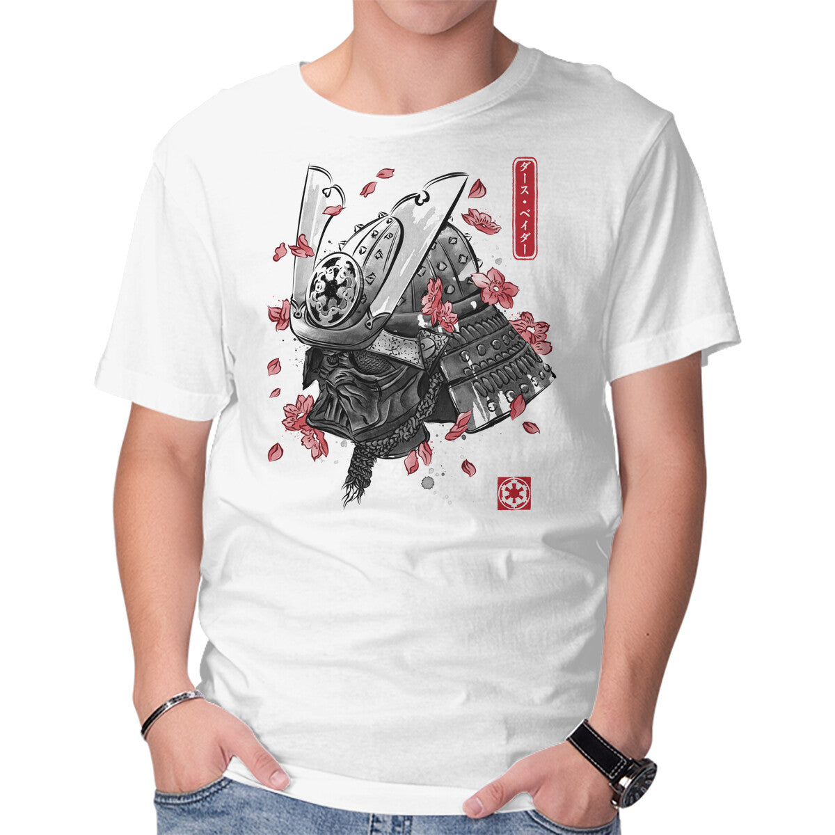 Unisex Crew Neck T-Shirt Darth Samurai Graphic Short Sleeve Casual Tee XXXL