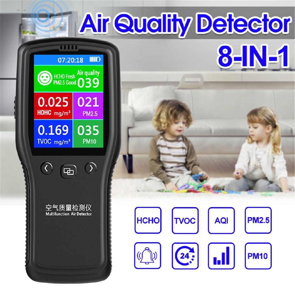 

Portable Mini Air Detector Air Quality Monitor Digital Tester Appliance For Monitor Formaldehyde TVOC HCHO Gas Analyzer 5V
