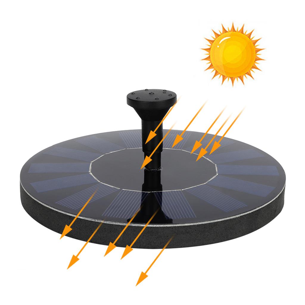Outdoor Solar Powered Floating Bird Bath Water Fountain Pump Garden Pond Fountain Kit