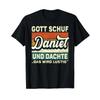 Unisexs Daniel Name Saying Gott Schuf T Shirt Black Vintage Washed Stretched Slightly Fashion Breathable Unisex Casual Soft Homme