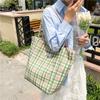 2025 New Large-capacity Canvas Bag Korean Lazy Style Double-sided Tote Bag Women's Fashion Texture Portable Commuter Bag