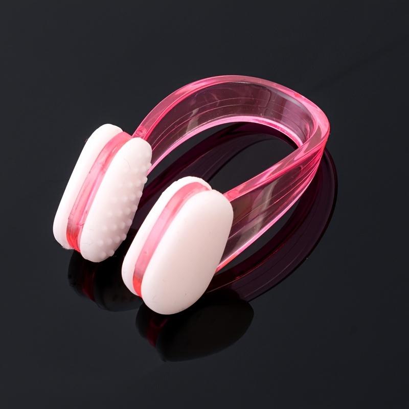 

Soft and Comfortable Water-Resistant Swimming Nose Clip with Non-Slip Silicone Design розовый