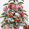 16pcs Plastic Christmas Ball Shatterproof Xmas Tree Hanging Ornament Christmas Spheres Pendant  Xmas